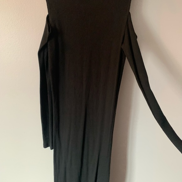 BLACK MIDI DRESS - Picture 4 of 4